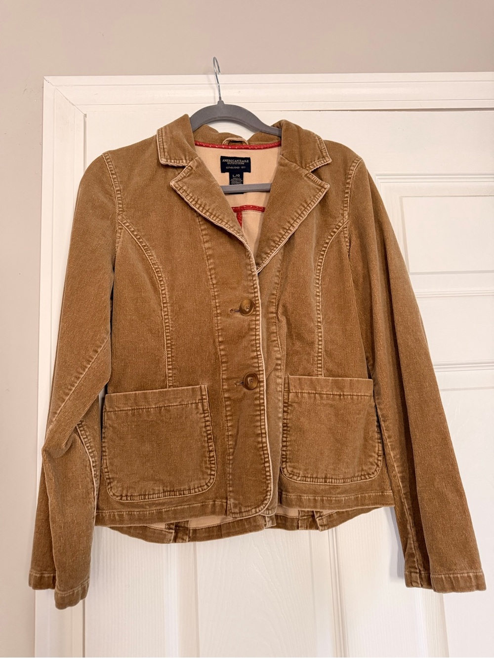 American Eagle Outfitters Tan Corduroy Blazer Jacket